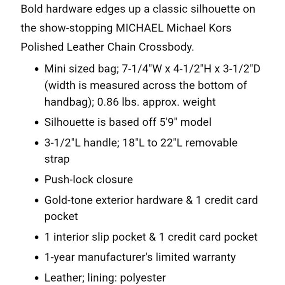 Michael Kors Cece Xsmall Crossbody Bag - Picture 16 of 16